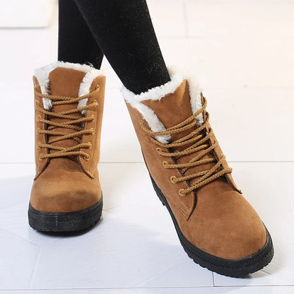 Women's Short Ankle Boots Warm Winter Boots - VibreMode
