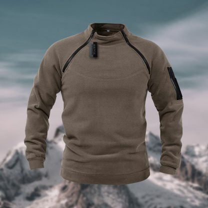 Men's Tactical Fleece Jacket High Neck Half Zip