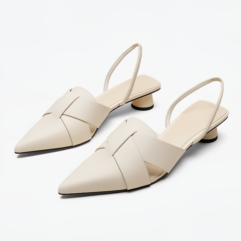 Women's Flat Sandals Low Heel Leather