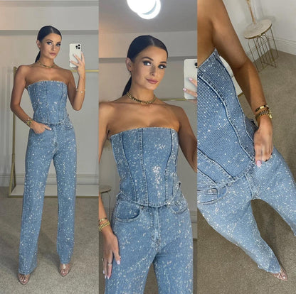 Women's Strapless Jumpsuit