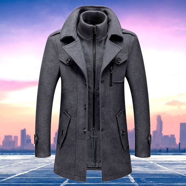 Men's Double Layer Winter Coat Warm