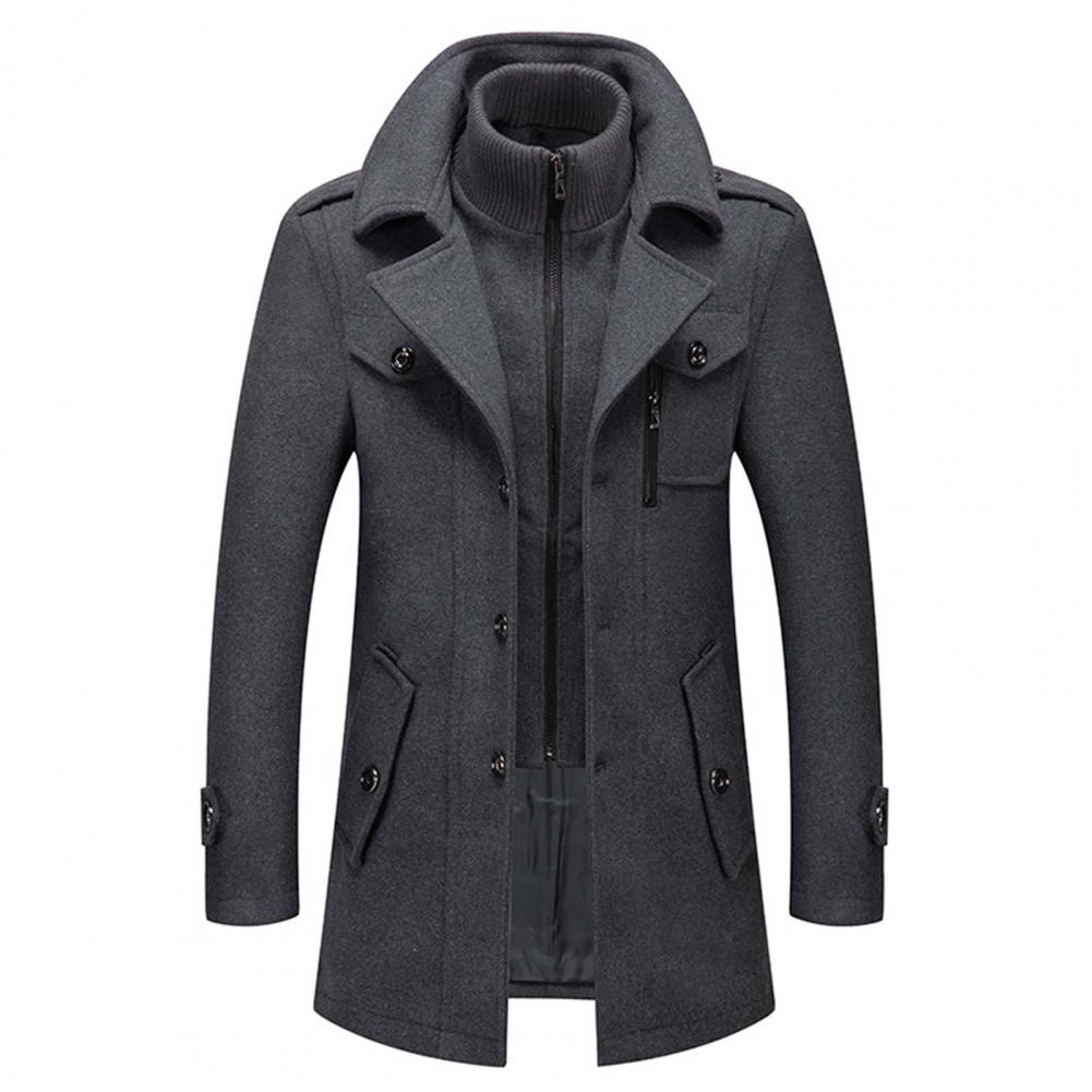 Men's Double Layer Winter Coat Warm