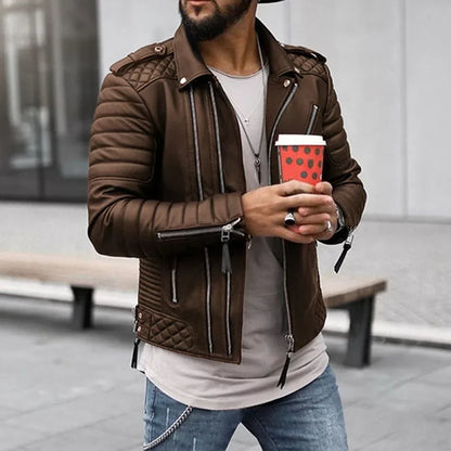 Men's Leather Jacket Robust Brown