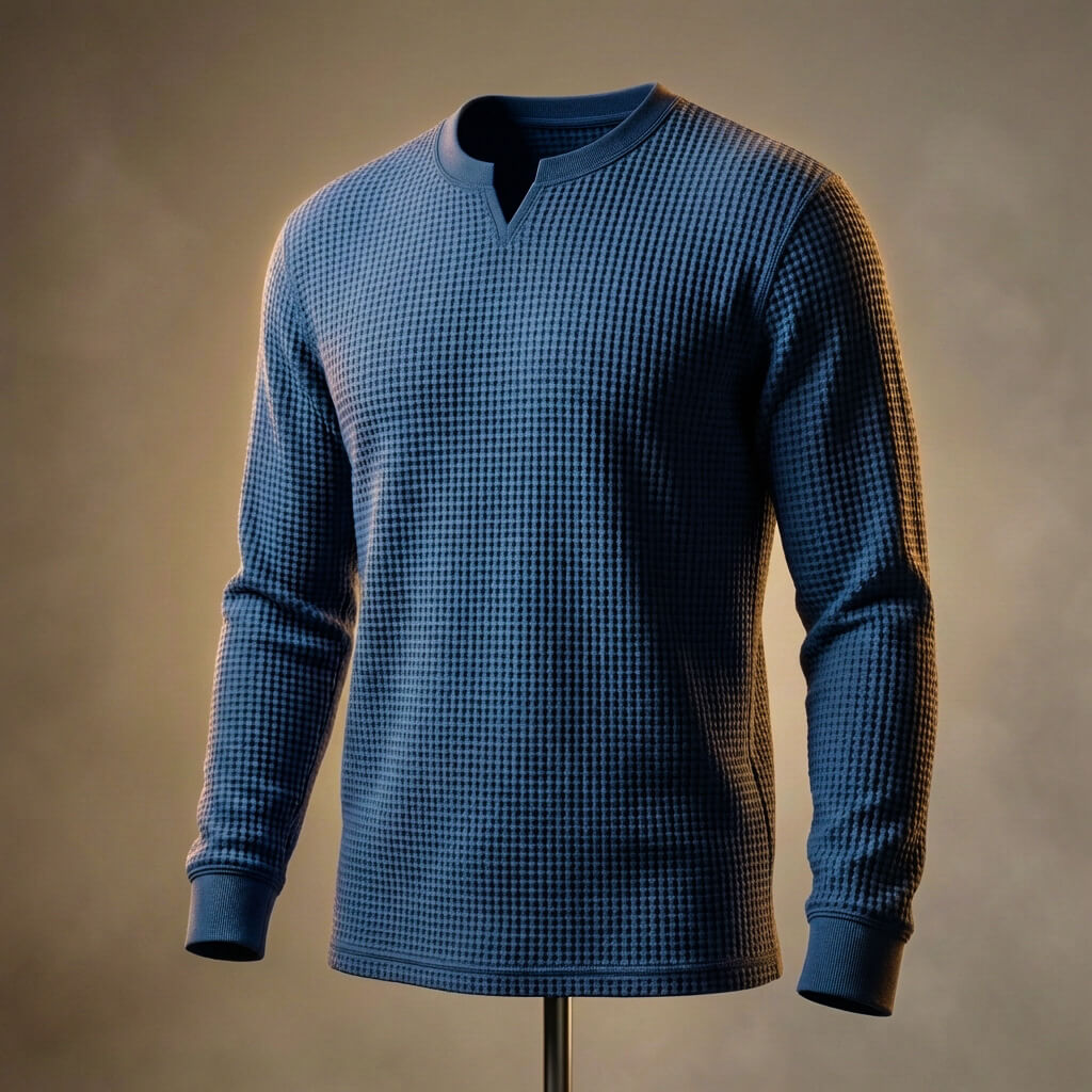 Luxury Textured Waffle Weave Shirt
