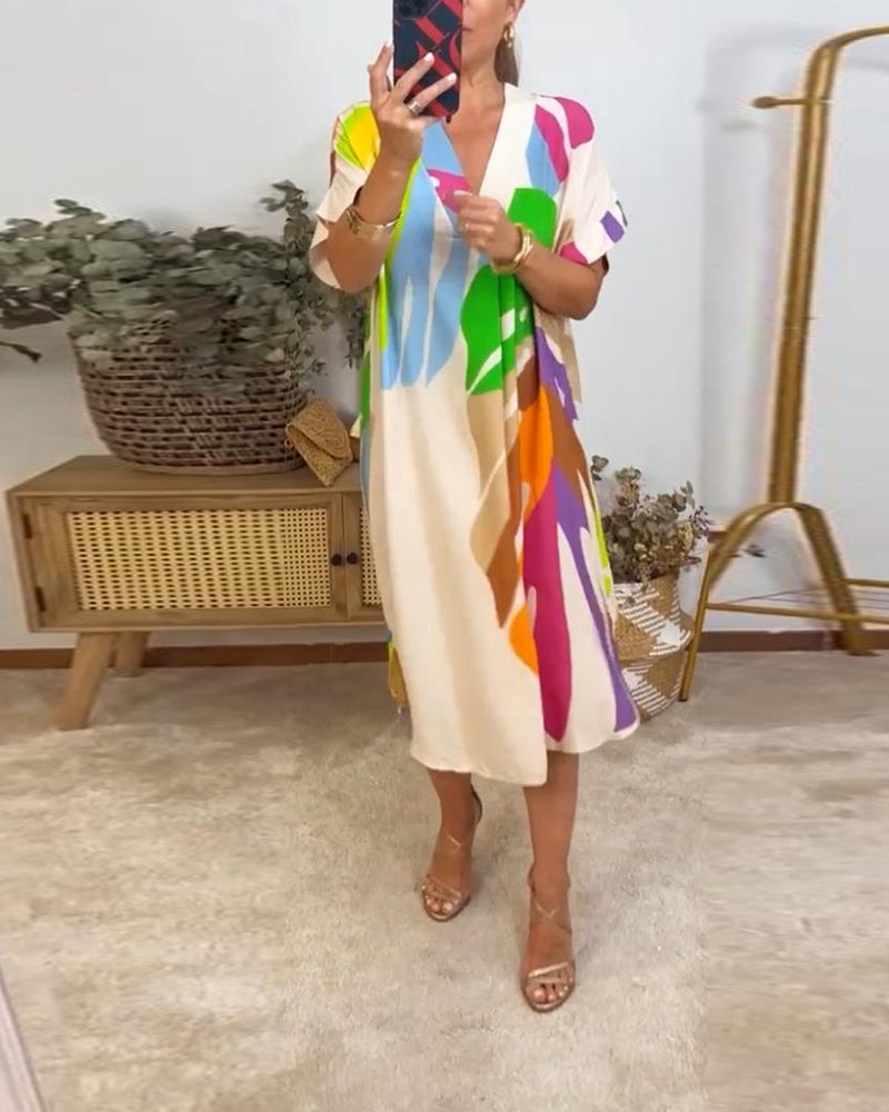Green Floral Summer Dress