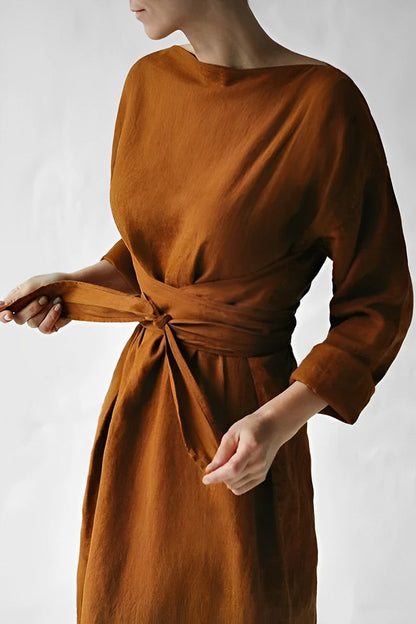 Women's Maxi Dress Bow Detail - VibreMode