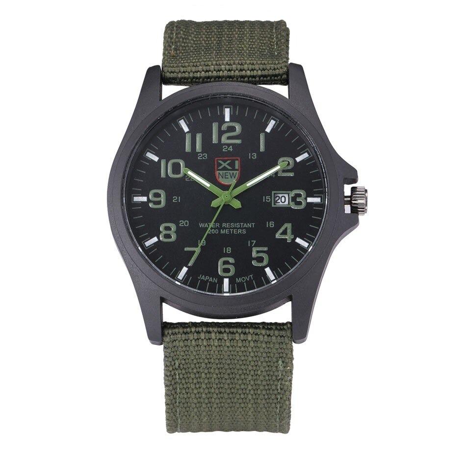 Military Style Watch Illuminated Dial