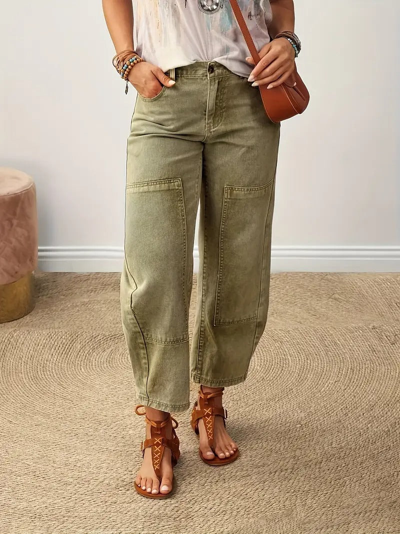 Women's Straight Leg Pants Green