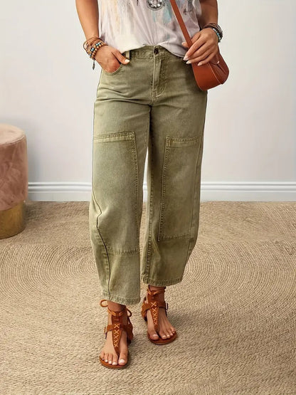 Women's Straight Leg Pants Green