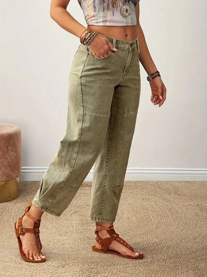 Women's Straight Leg Pants Green