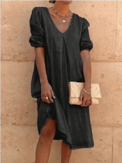 Women's Elegant Midi Dress Casual Summer