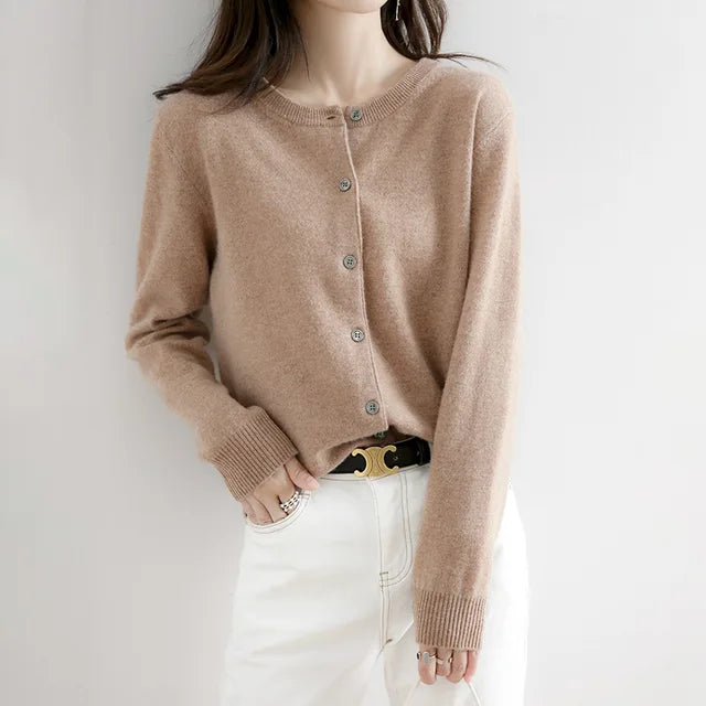 Women's Soft Button Cardigan