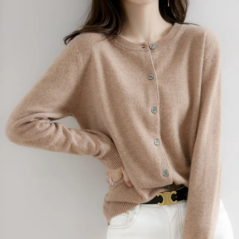 Women's Soft Button Cardigan