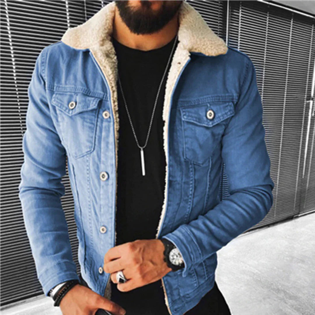 Men's Classic Denim Jacket Blue