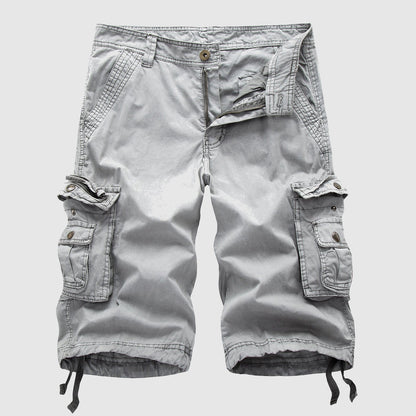 Men's Durable Cargo Shorts Knee-Length Casual