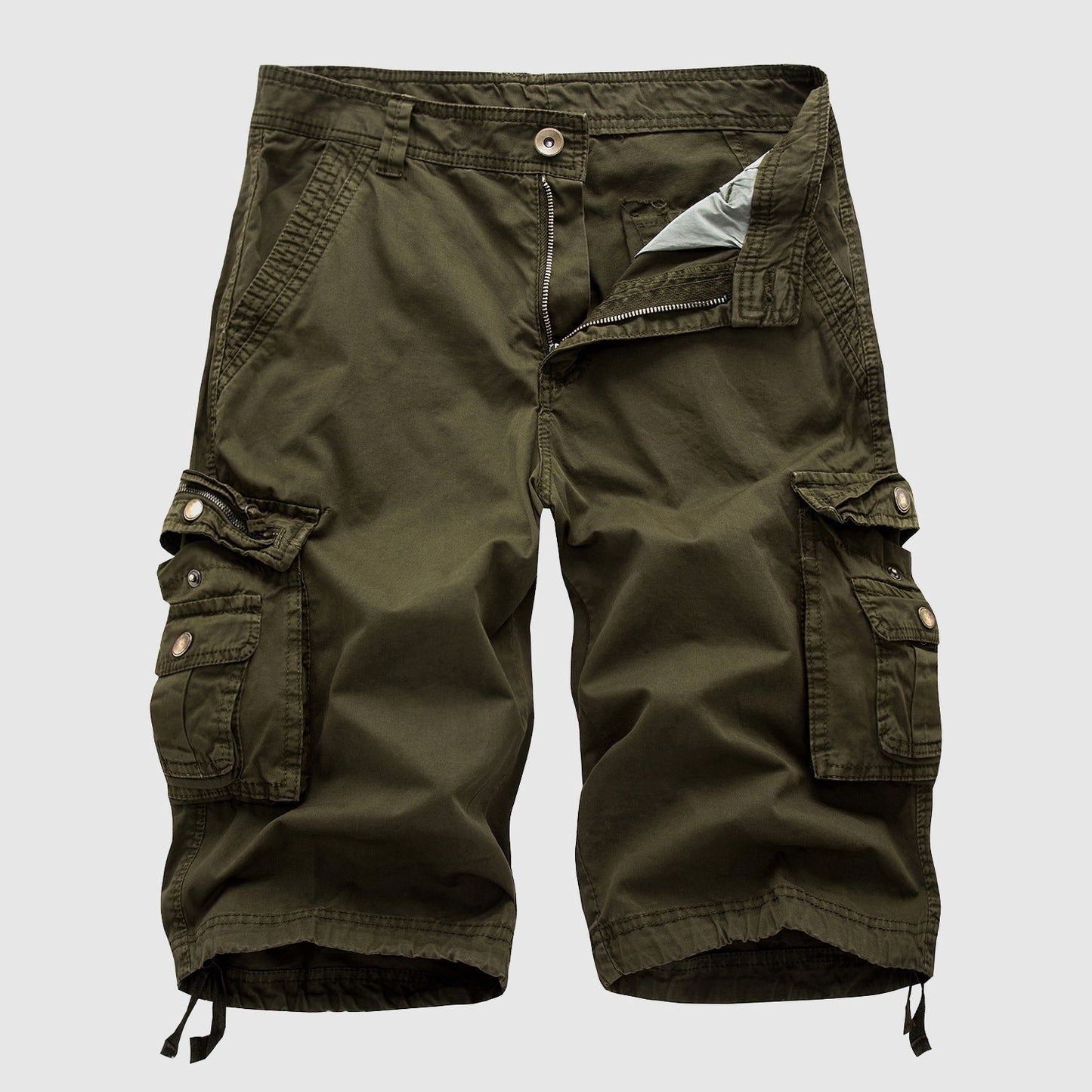 Men's Durable Cargo Shorts Knee-Length Casual