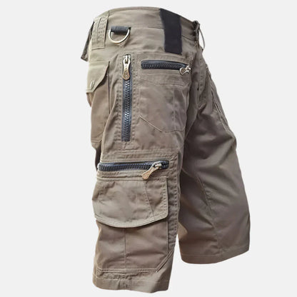 Men's Cargo Shorts Knee-Length Cotton