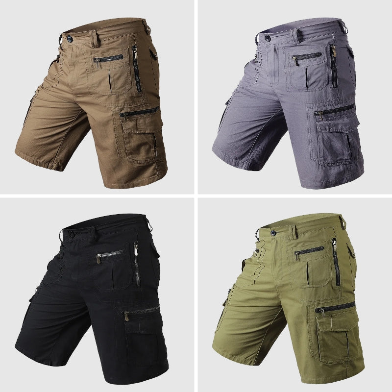 Men's Cargo Shorts Multi-Pocket Durable Knee Length
