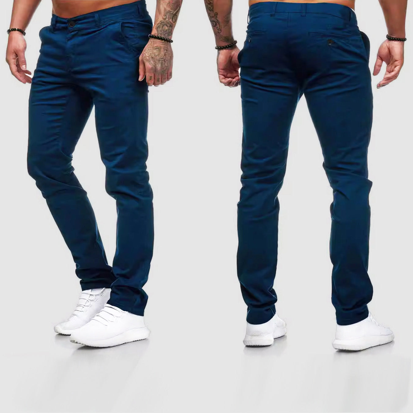 Men's Slim Fit Straight Leg Casual Pants