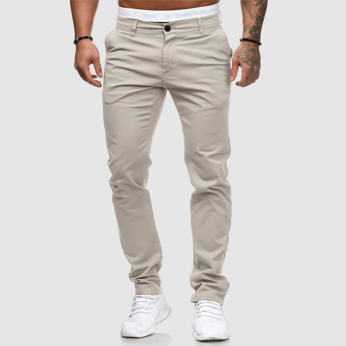 Men's Slim Fit Straight Leg Casual Pants