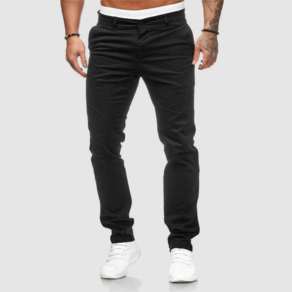 Men's Slim Fit Straight Leg Casual Pants