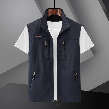 Men's Breathable Lightweight Zip Vest