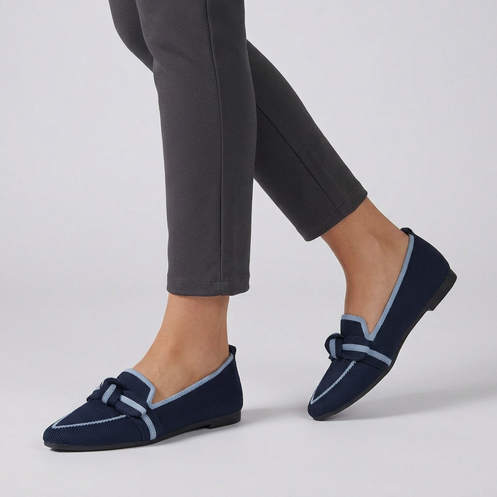 Pointed Toe Leather Loafers Horsebit Detail Brown
