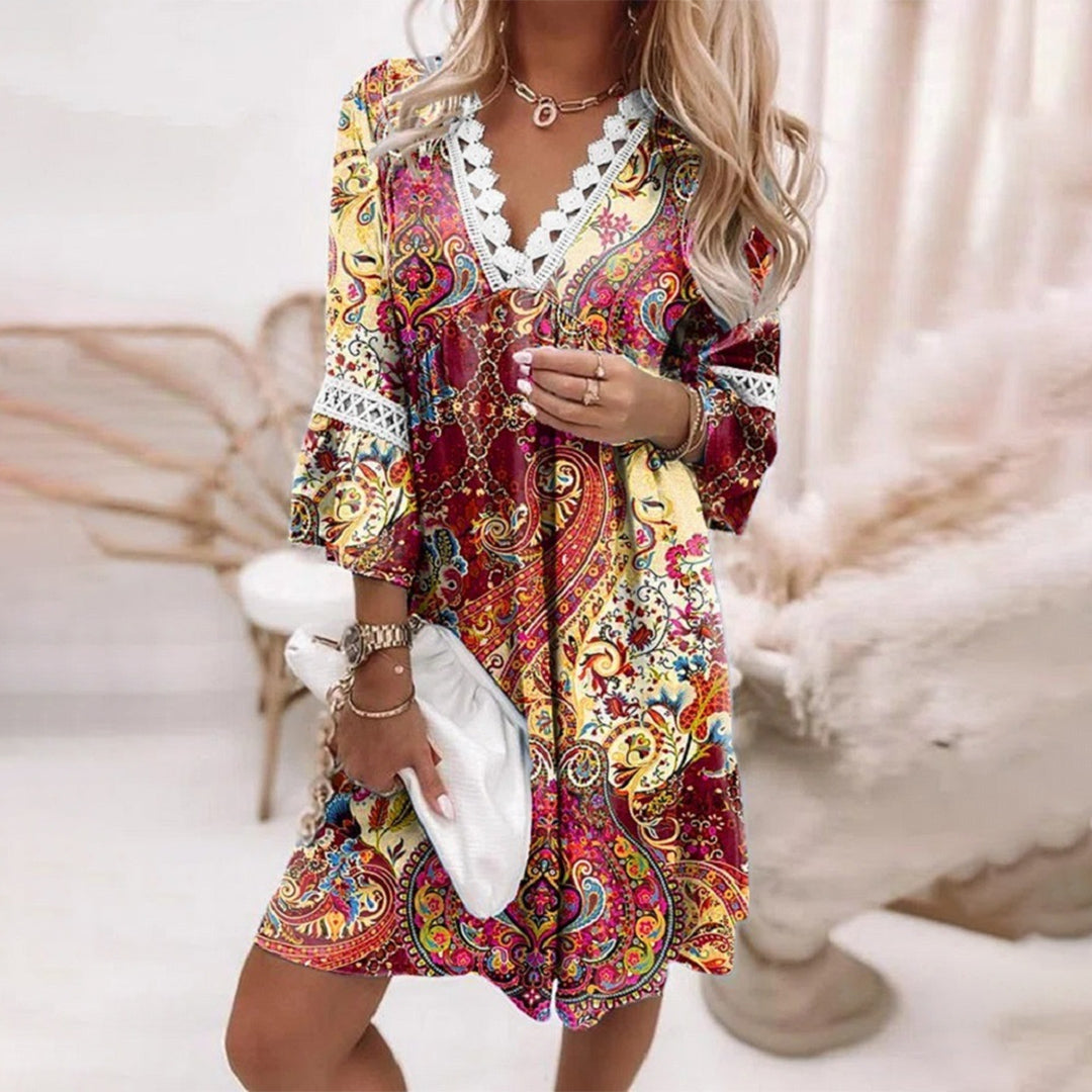 Women's Printed Loose Fit Dress