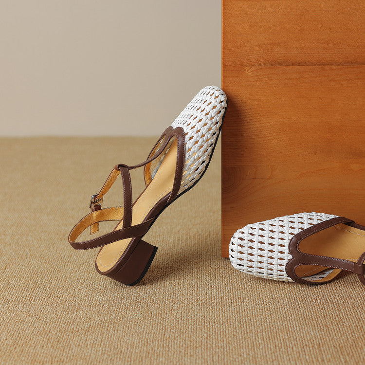 Twisted Woven High Heels