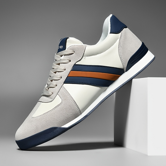 Men's Leather Comfortable Sneakers - VibreMode