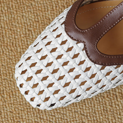 Twisted Woven High Heels