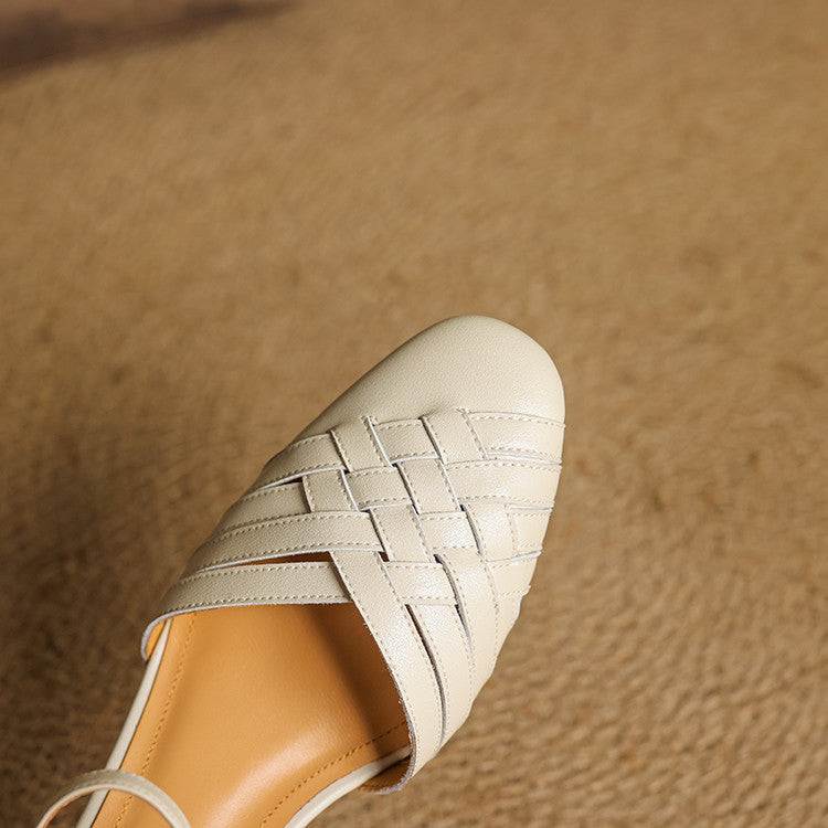 Luxurious Real Leather High Heels