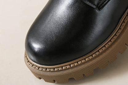 Women's Round Toe Boots Side Zipper