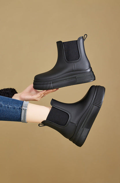 Waterproof Black Rubber Boots