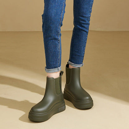 Women's Ankle Boots Elastic Platform Style