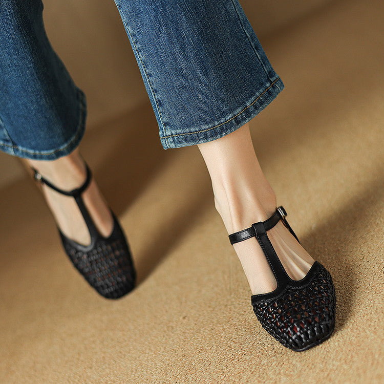 Twisted Woven High Heels