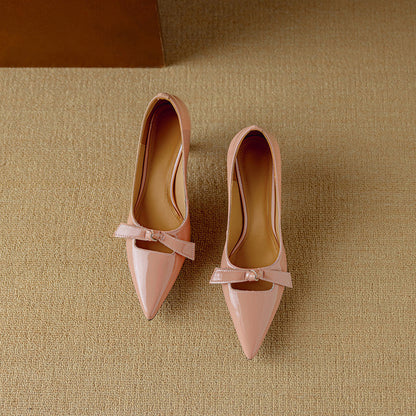 Elegant Ladies Pointed Toe Low Heel Pumps Shoes