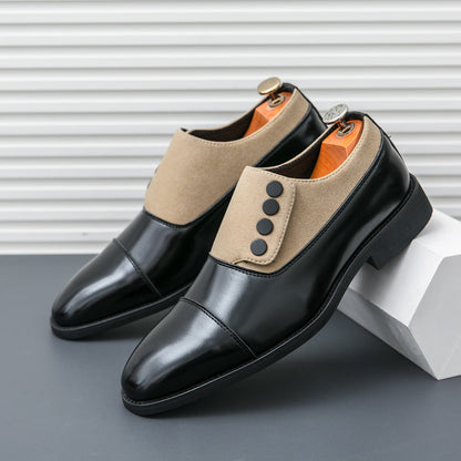 Two Tone Leather Oxford Shoes - VibreMode