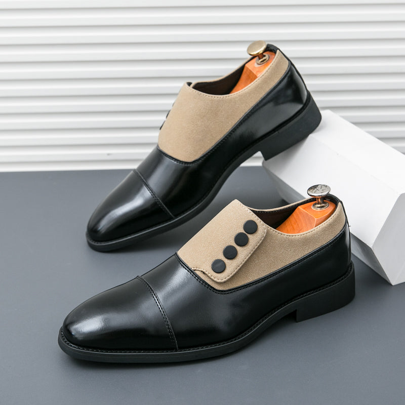 Two Tone Leather Oxford Shoes