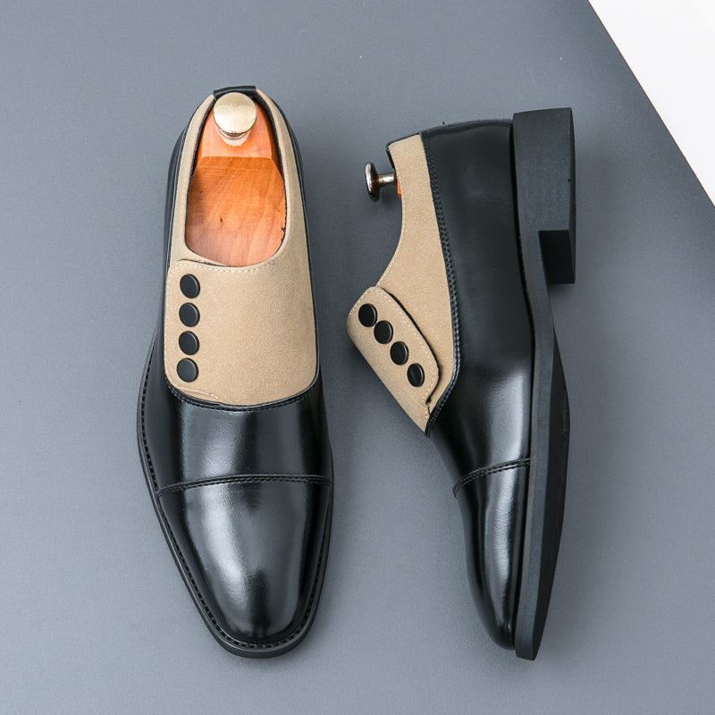 Two Tone Leather Oxford Shoes