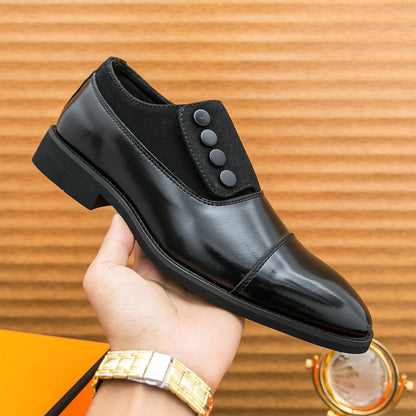 Two Tone Leather Oxford Shoes