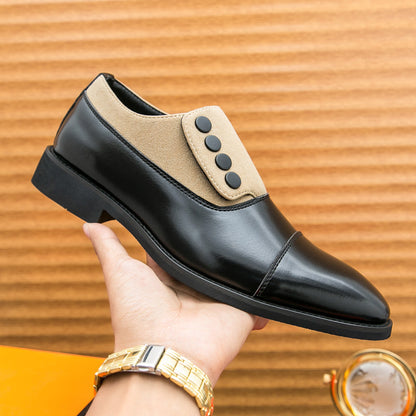 Two Tone Leather Oxford Shoes
