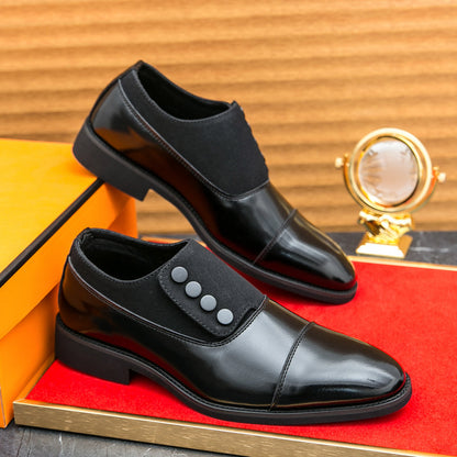 Two Tone Leather Oxford Shoes