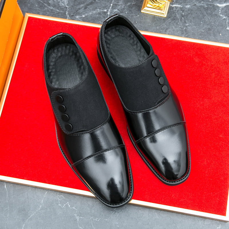 Two Tone Leather Oxford Shoes