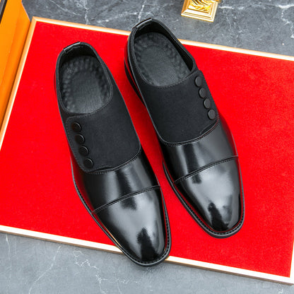 Two Tone Leather Oxford Shoes