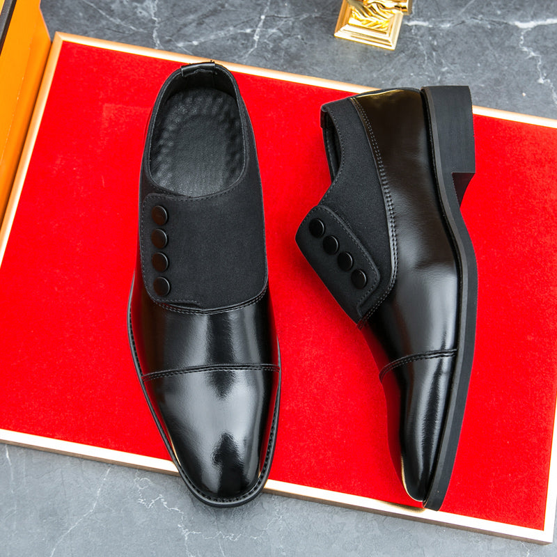 Two Tone Leather Oxford Shoes