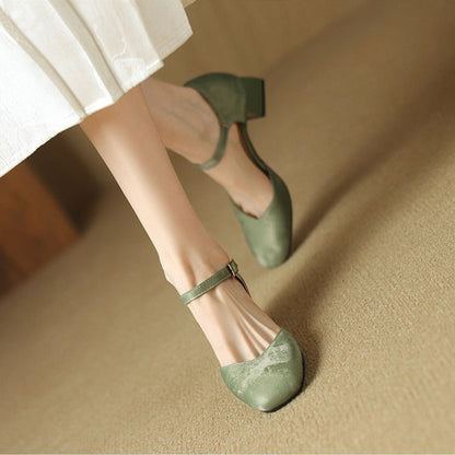 High Chunky Heel Shoes