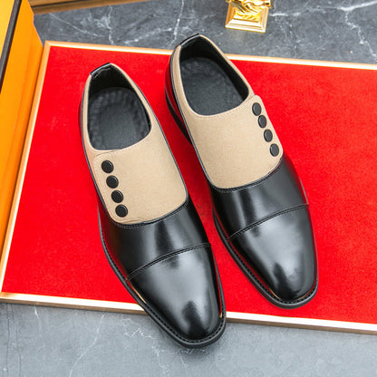 Two Tone Leather Oxford Shoes