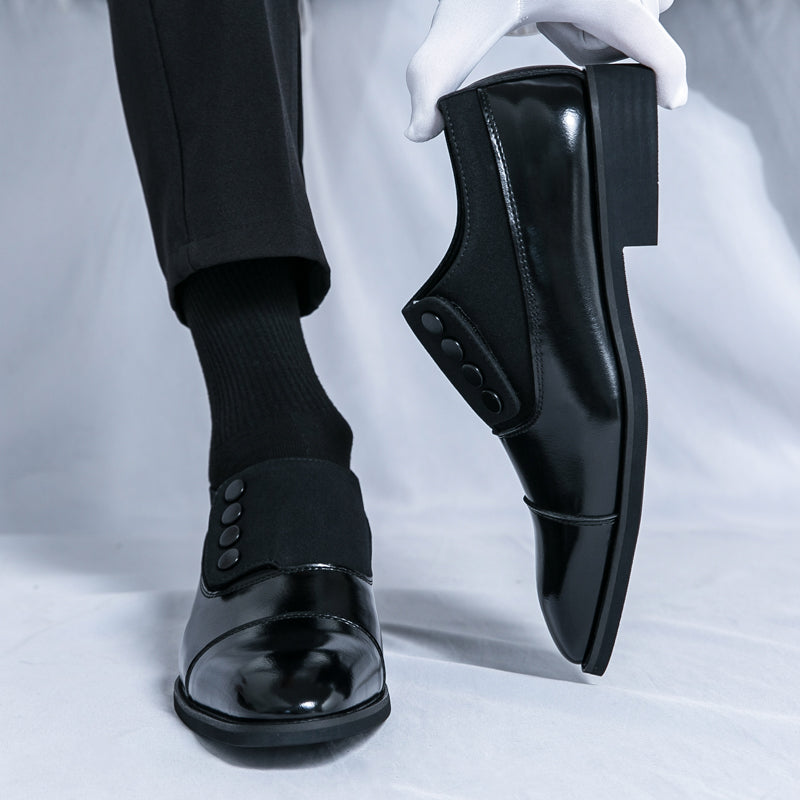 Two Tone Leather Oxford Shoes