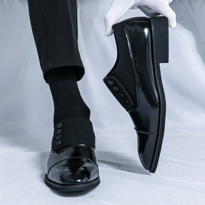 Two Tone Leather Oxford Shoes